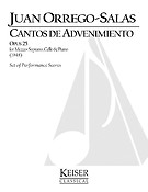 Cantos de Advenimiento, Op. 25 (Mezzo-Soprano and Chamber Ensemble)
