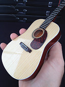 Natural Finish Acoustic Model(Miniature Guitar Replica Collectible)