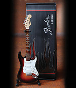 Fender(TM) Stratocaster(TM)-Classic Sunburst Finis(Officially Licensed Miniature Guitar Replica)