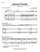 Shomeir Yisraeil(SATB and Piano opt. Instrumental Accompaniment)