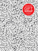 Hal Leonard Wrapping Paper - Music Notes Theme