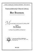 Ben Steinberg: Meditation - Oseh Shalom (SATB)