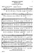 Tzvi Avni: Mizmorei T'hilim (Psalm Songs) (SATB and Piano)