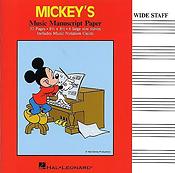 Mickey's Music Manuscript Paper - Wide Staff