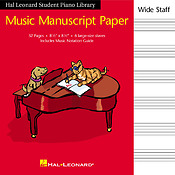 Music Manuscript Paper Wide Staff