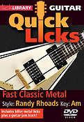 Fast Classic Metal - Quick Licks(Style: Randy Rhoads- Key: Am)