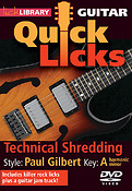 Technical Shredding - Quick Licks(Style: Paul Gilbert- Key: A)