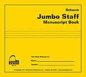 Jumbo Staff Manuscript Book