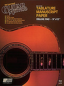 Guitar Tablature Manuscript Paper - Deluxe