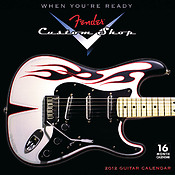 Wall Calendar 16 Month Guitar 2012