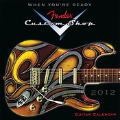 Wall Calendar 16 Month Mini Guitar 2012