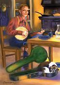 Waitin' on Supper(1-Pack Art Cards)