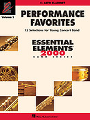 Performancee Favorites Vol. 1 - Alto Clarinet(15 Selections For Young Concert Band)