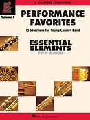 Performancee Favorites Vol. 1 - Baritone Saxophone(15 Selections For Young Concert Band)