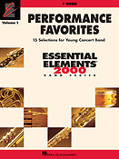 Performancee Favorites Vol. 1 - F Horn(15 Selections For Young Concert Band)