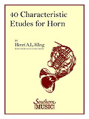 Henri Adrien Louis Kling: 40 Characteristic Etudes