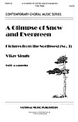 Glimpse Of Snow And Evergreen