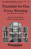 Thankful fuer Our Every Blessing (SATB)