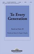 To Every Generation SATB, Congregation (SATB)