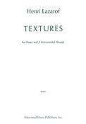 Henri Lazarof: Textures
