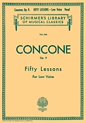 Concone: 50 Lessons, Op. 9 (Low Voice)