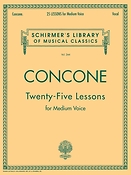 Jospeh Concone: 25 Lessons, Op. 10 (Medium Voice)