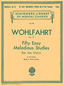 Franz Wohlfahrt: Fifty Easy Melodious Studies for Solo Violin Op.74 Book 2