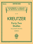 Rodolphe Kreutzer: Forty-Two Studies (Viola)
