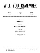 Sigmund Romberg: Will You Remember