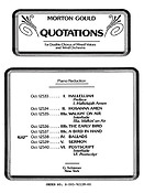 M Gould: Ballads From Quotations