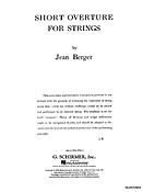 Jean Berger: Short Overture for Strings (Partituur)
