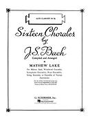 Johann Sebastian Bach: Sixteen Chorales (Eb Alto Clarinet)