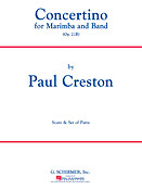 Paul Creston: Concertino for Marimba and Band Op. 21b(Score and Parts)