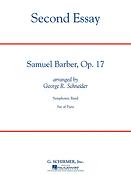 Barber: Second Essay (US Set (partituur + partijen - zonder Europese partijen)Partituur)