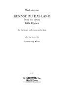 Mark Adamo: Kennst Du Das Land - Adamo