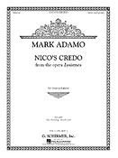 Mark Adamo: Nico's Credo from Lysistrata