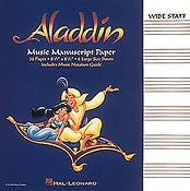 Aladdin: Music Manuscript Paper - Wide Staff