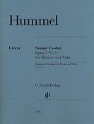 Hummel: Sonate fur Klavier und Viola Es-dur Opus 5 Nr. 3