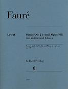 Faure: Sonate Nr. 2 e-moll op. 108 for Violine und Klavier