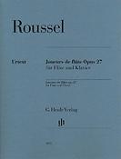 Albert Roussel: Joueurs de flûte, Opus 27 Fur Flöte und Klavier