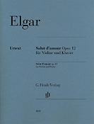 Edward Elgar: Salut d'amour Opus 12 for Violine und Klavier