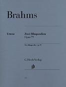 Brahms: Two Rhapsodies Op.79
