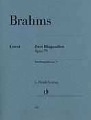 Brahms: Zwei Rhapsodien op. 79
