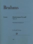 Brahms: Piano Sonata in f sharp minor op. 2