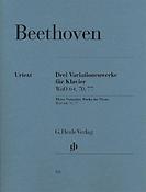 Beethoven: 3 Variation Works WoO 70, 64, 77