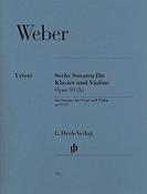 Carl Maria von Weber: 6 Sonatas for Piano and Violin op. 10 (b)