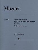 Mozart: 9 Variations On A Minuet By Duport KV. 573