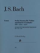 Bach: Sechs Violinsonaten |Zes Sonates Viool Piano|Six Sonatas fur Violin and Piano BWV 1014 - 1019