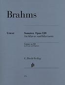 Brahms: Sonatas for Piano And Clarinet Op. 120 (Henle Urtext Edition)
