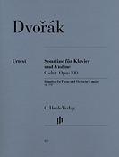 Antonín Dvorák: Sonatina for Piano And Violin In G Op.100
